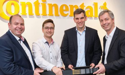 Looking forward to working together (from left): Christoph Serini (Agravis), Alexander Behmann (Continental), Michael Grote (Menke) und Jens Hoffmann (Continental).