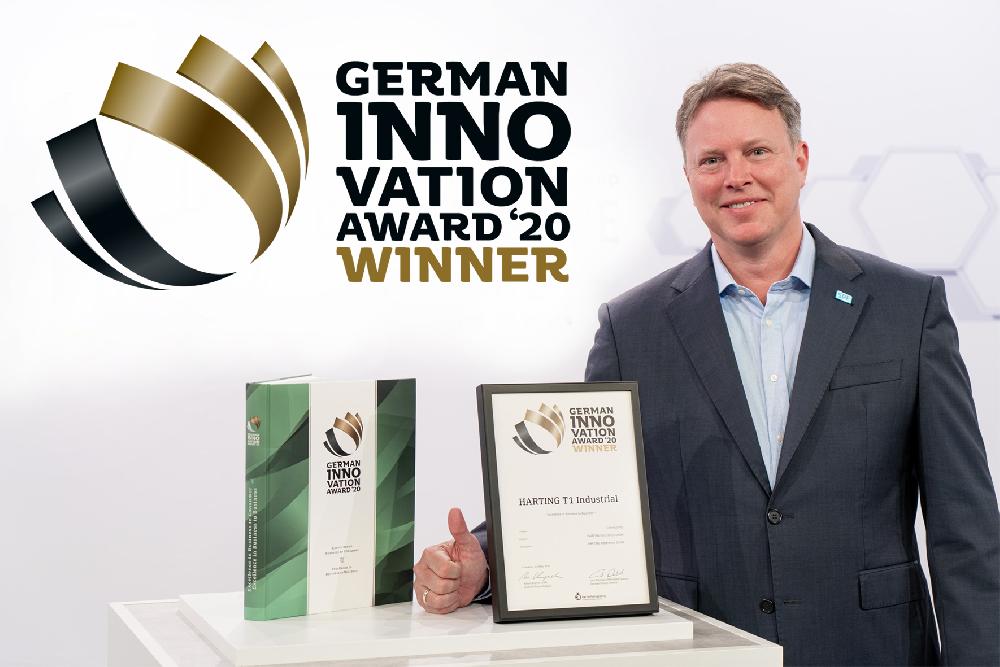 HARTING T1 Industrial SPE Interface takes the German Innovation Award 2020
