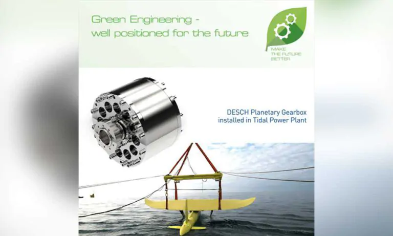 Desch planetary gearbox installed in tidal power plant