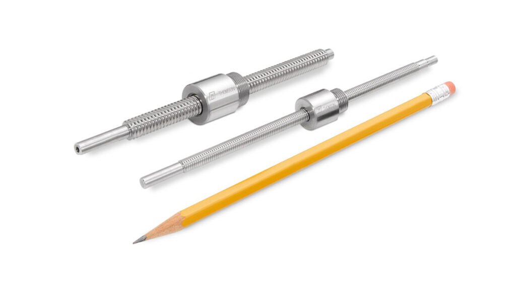 Thomson miniature metric ball screws provide high load capacity in a small footprint