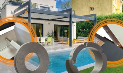 Sunilux Solembra motorised pergola with iglidur polymer bearings from igus
